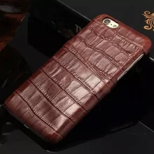 Крокодил зерна Пояса из натуральной кожи чехол для Apple iPhone 6 plus/6 S Plus с карты классический из натуральной коровьей кожи