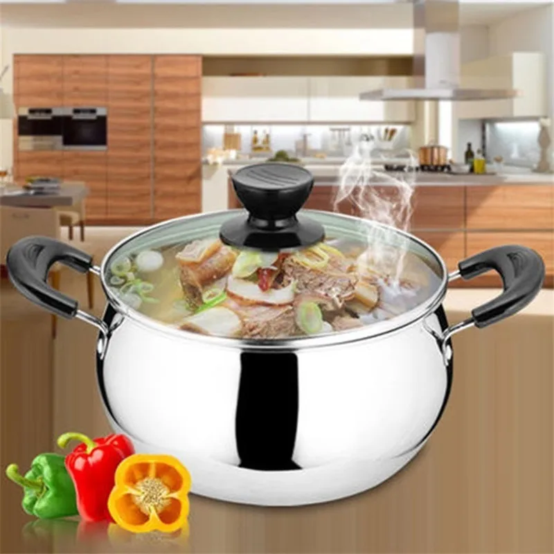 1 шт. кастрюля для супа из нержавеющей стали 18/20/22 см|stainless steel soup pot|soup potstainless pot |