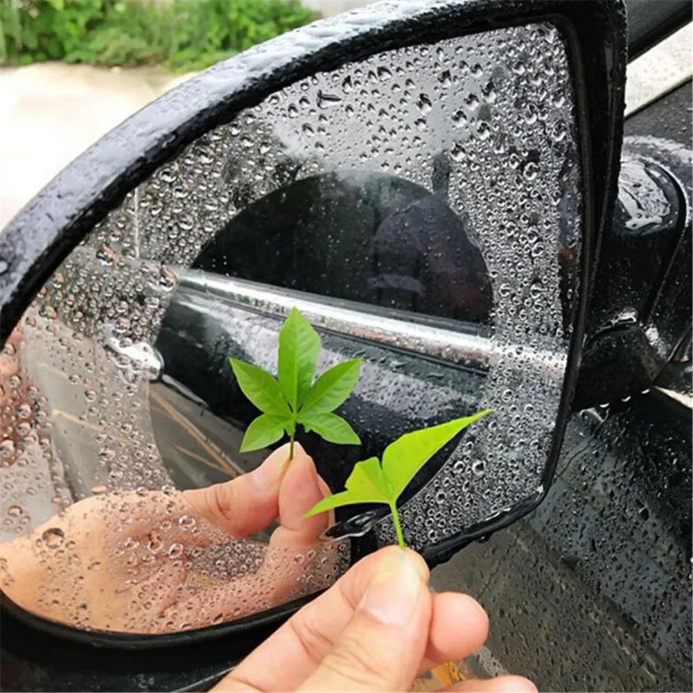 

2PCS Car Rearview Mirror Protective Film Universal Auto Styling Waterproof Anti Fog Rain Window Clear Rainproof Motor Sticker