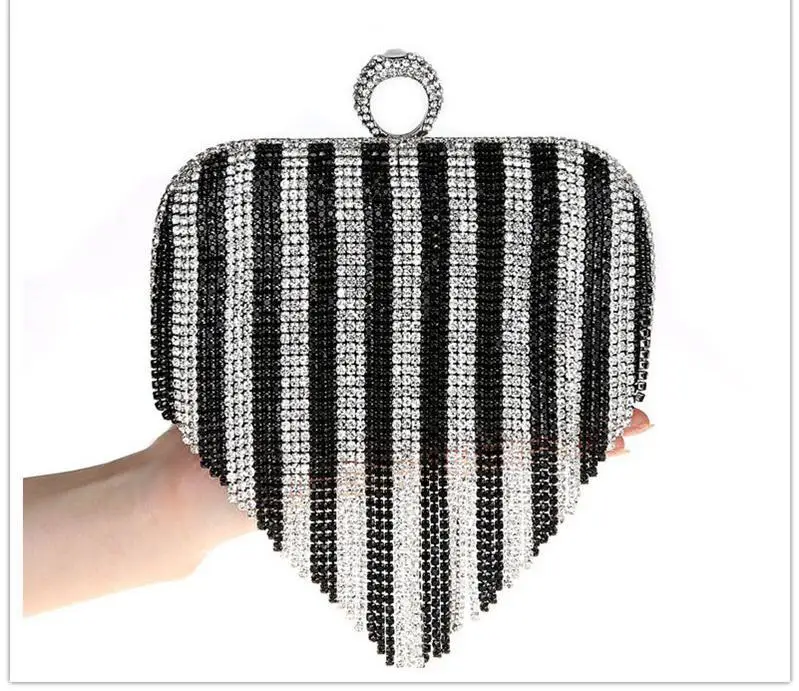 

Bling Women Rhinestone Cosmetic Bag Exquisite Bridal Wedding Party Bags High Quality Socialite Evening Bags Noble Elegant Bag