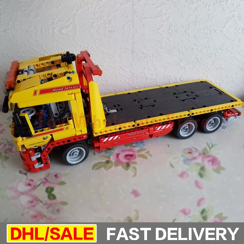 

LEPIN 20021 technic series 1143pcs Flatbed trailer Model Building blocks Bricks Toy Gift Educational Car lepins Clone 8109