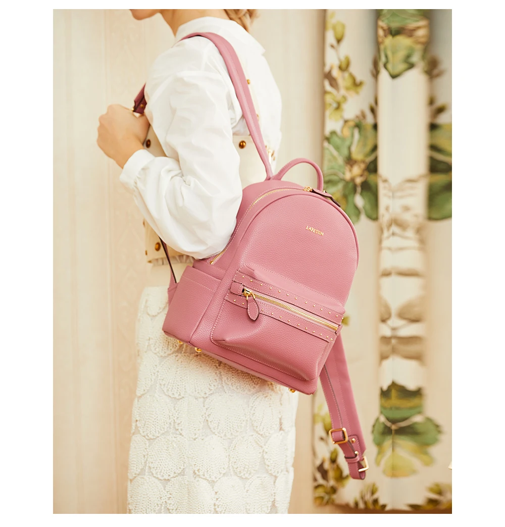 La festin женский рюкзак новая кожаная женская сумка дикий модный простой рюкзак большая Вместительная дорожная сумка mochila mujer