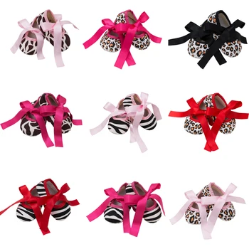 

Baby Girls First Walkers Infant Anti-slip Shoes Toddler Bow Knot Prewalker Kids Soft Crib Shoes Newborn Flower Printed Clothes