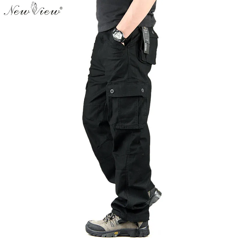 2015 Fashion Brand Men s Cargo Pants Casual Mens Pant Multi Pocket Military Overall Long Trousers