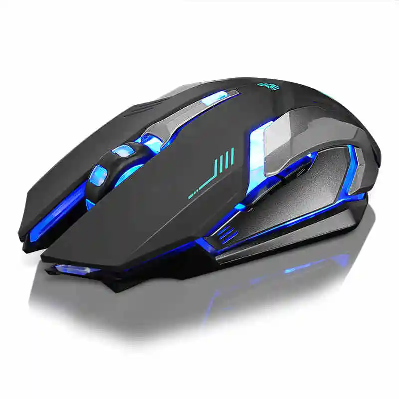 Hongsund Аккумуляторная Беспроводная игровая мышь с 7 цветной подсветкой дышащая