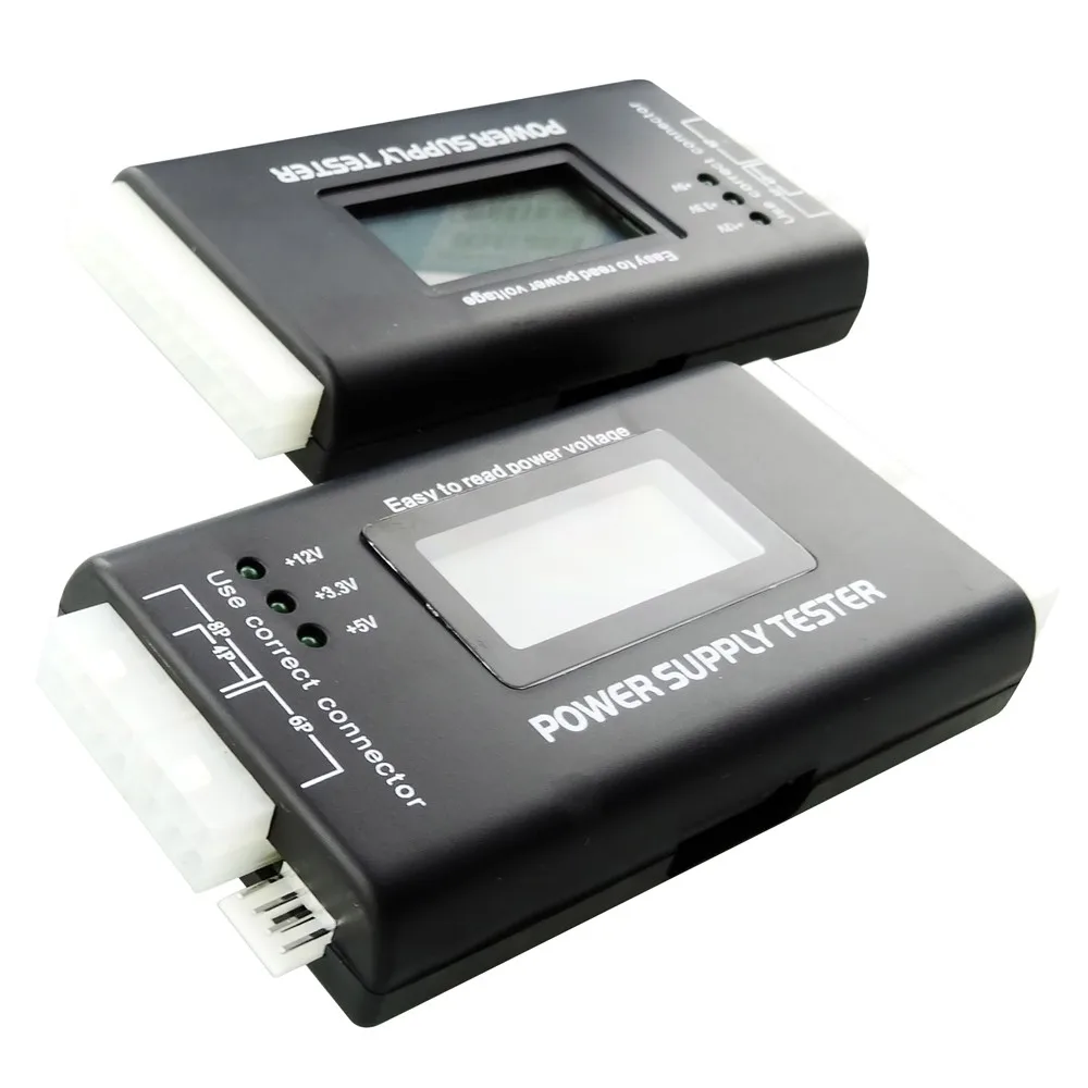 PC компьютер питание диагностики карты тестер с цифровой ЖК дисплей 20 + 4 P 24 булавки PSU ATX BTX ITX SSD HDD SATA CD-COM отладки карты