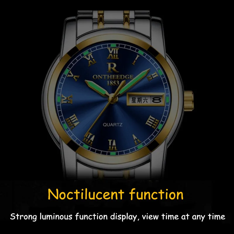 Luxury Brand Watch Business Watches  Men Sports Watches Waterproof Full Solid Steel Quartz Watch Suitable for Men and Women