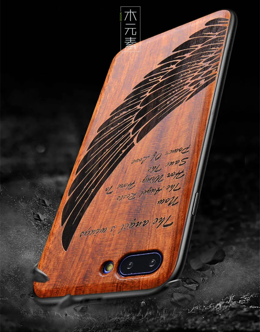 Russian Popular Mask Rose Wood Phone Case for Huawei Honor View 10 V10 Flower Wooden Huawei Honor 10 Cover Case (4)