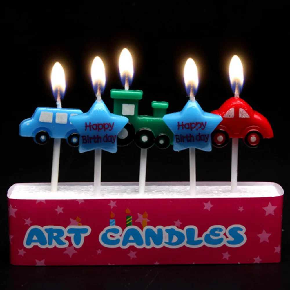5 шт. лодка парусник торт Топпер детские свечи на день рождения вечерние принадлежности для детей день рождения свечи для торта Детские вечерние украшения DIY