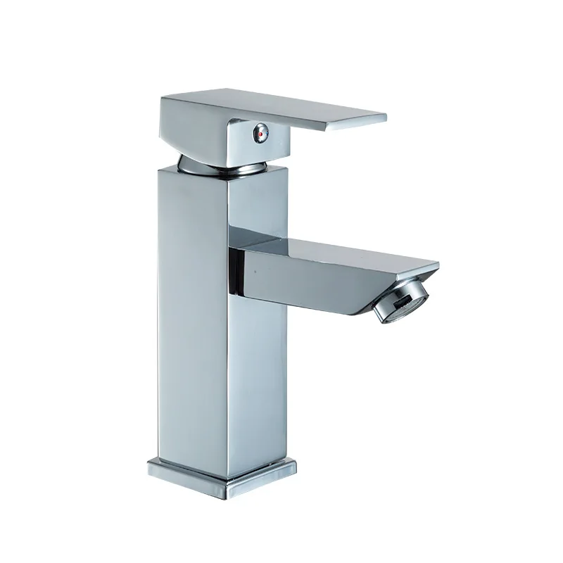

Electroplating faucet hot and cold water faucet copper basin faucet