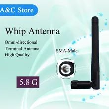 5.8 Г штыревая антенна для AV модуль передатчика Wi-Fi маршрутизатор антенны SMA-m Разъем FPV-системы Racing