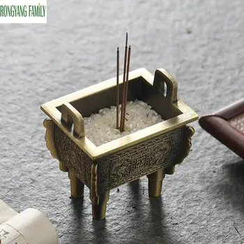 

Metal Tripod Incense Burner Church Buddhist Censer Teahouse Stick Incense Holder Home Decoration Incense Base Craft Accessories