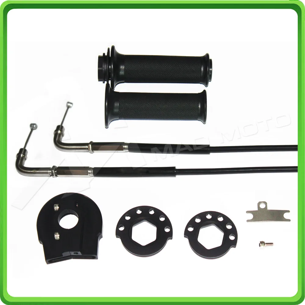 Quick Action Throttle Complete with Cables Kit For Yamaha YZF-R6 2006-2016 07 08 09 10 11 12 13 14 Push Pull Throttle Assembly (1)