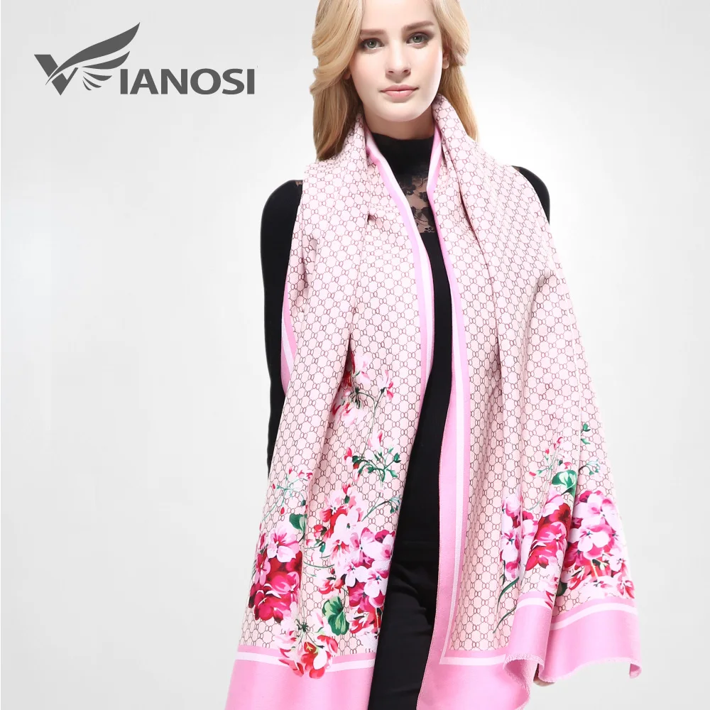 

[VIANOSI] 2016 Newest Design Wool Scarf Woman Bandana Printing Winter Shawls and Scarves Women Warm Wrap Brand Scarf VA078