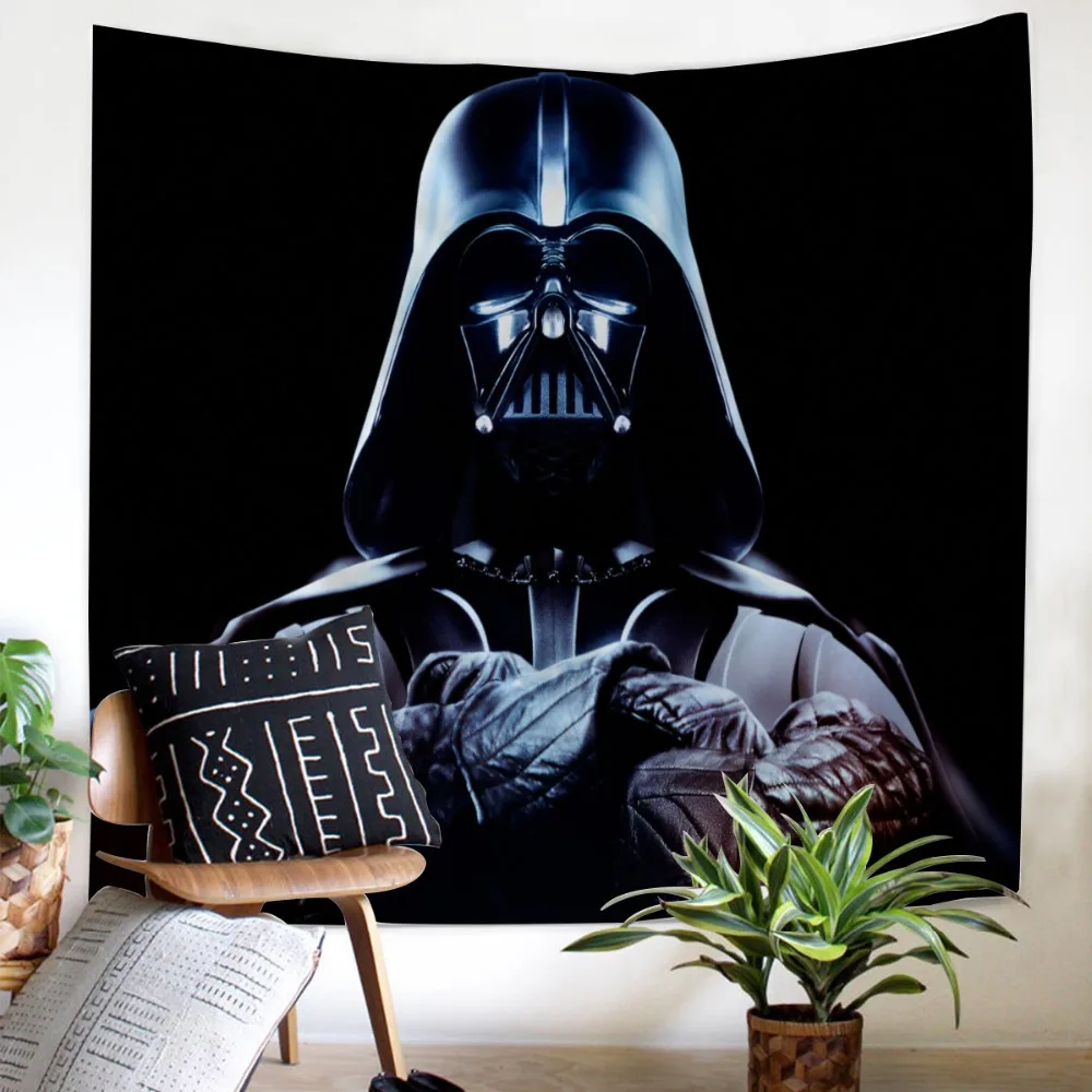 

Star Wars Tapestry black Wall hanging decoration Home soft twin full queen size Iron Man Fashion sense comfortable Tapestry