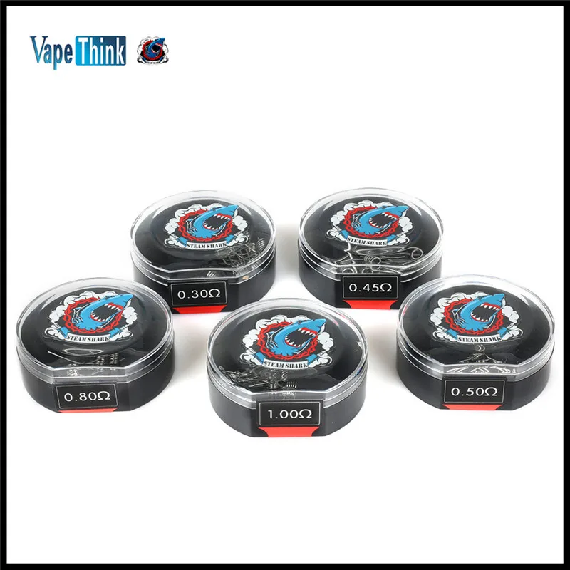 

10Pcs Each Box Original Vapethink 22ga 24ga 26ga 28ga Coils for DIY RDTA RDA RTA Vaporizers Premade Resistence Wires