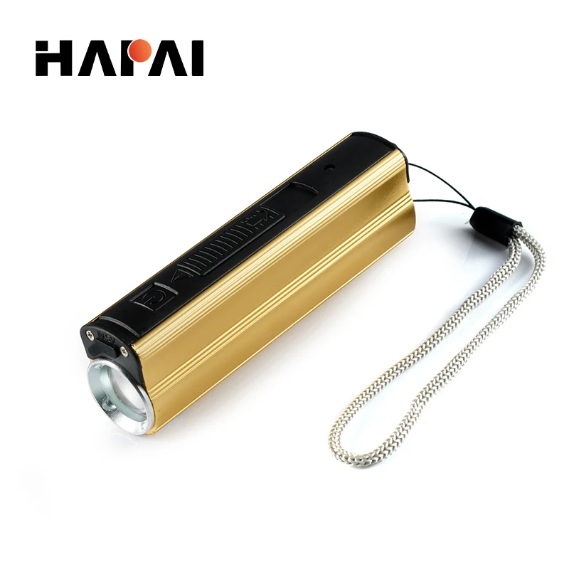 

USB LED Flashlights CREE Q5 2000LM 3 Modes Waterproof Rechargeable Lamps with Electronic Cigarette Lighter Power Bank Torchs