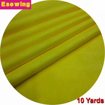 

Yellow 10Yards African Jacquard Lace High quality African fabric Bazin riche fabric Guinea brocade for casual cloth or dress
