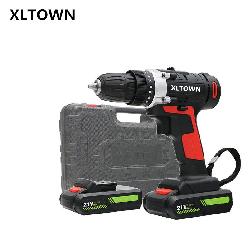 

XLTOWN new 21v electric screwdriver multi-function hand drill rechargeable lithium battery electric screwdriver power tools
