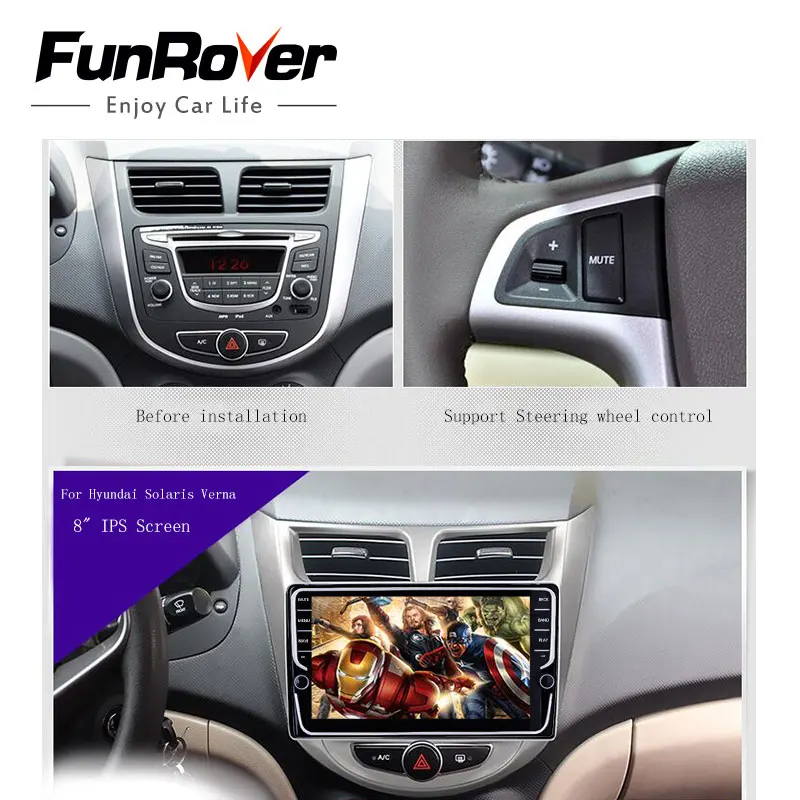 Excellent Funrover IPS Car DVD Player For Hyundai Solaris Verna Accent 2011-2015 Radio multimedia GPS Navigation tape recorder video audio 1 Excellent Funrover IPS Car DVD Player For Hyundai Solaris Verna Accent 2011-2015 Radio multimedia GPS Navigation tape recorder video audio 1