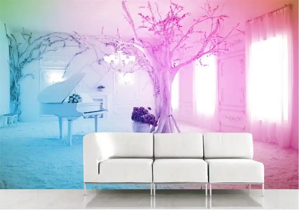 Fondo De Pantalla 3d Para Pared Con Imagen De Nieve De Piano