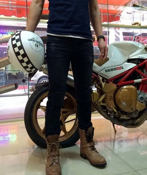 UglyBROS Featherbed jeans Motorcycle jeans pants of locomotive Cycling fashion jeans black UglyBROS Featherbed jeans Motorcycle jeans pants of locomotive Cycling fashion jeans black