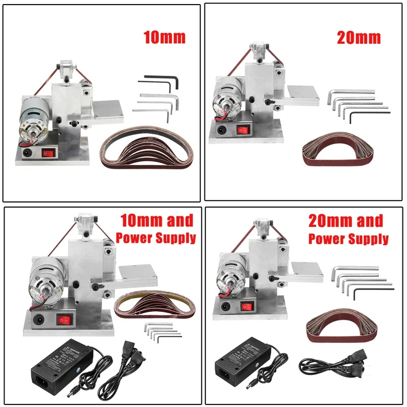 110-240V DIY Электрический ленточный Полировочная, шлифовальная машинка шлифовальный крепление машина края точилка для карандашей деревянные Металлическая Угловая шлифовальная машина с бесплатной 10 xabrasive ремень