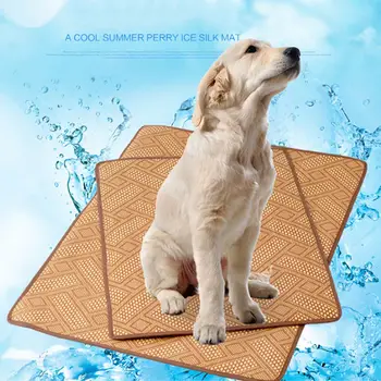 

Pets Summer Bamboo Mat Double Layer Removable Cooling Mats for Dogs Cats MJJ88