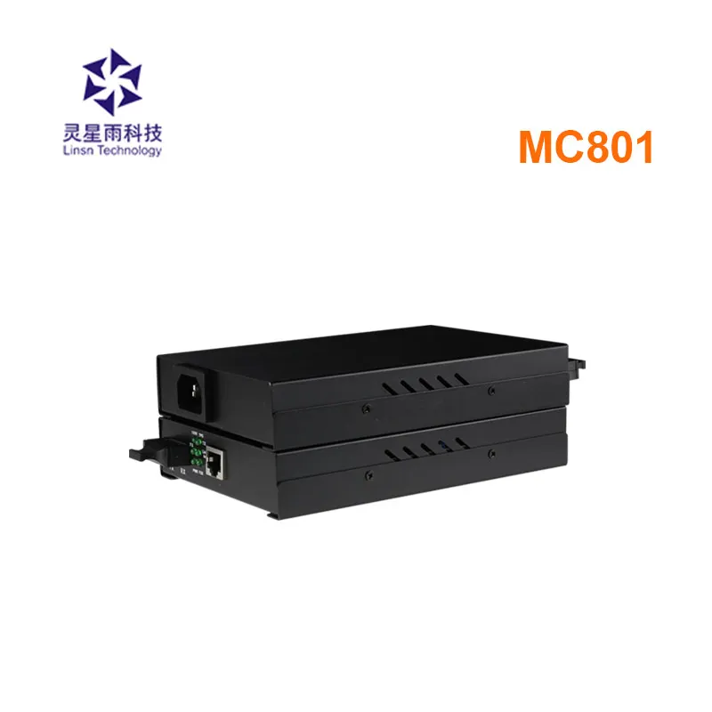 Linsn MC801 многомодовый светодиодный Конвертор макс. 500 м 2 шт. с 1 отправителем и