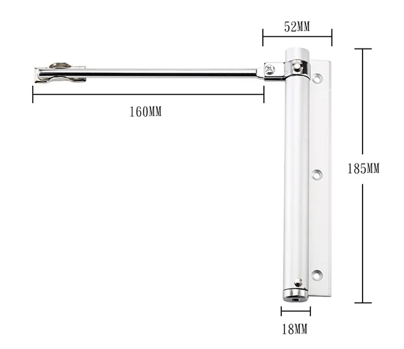 Гидравлический амортизатор, для двери 35 кг, легко установить для преобразования навесных дверей в самозакрывающееся, дверное оборудование