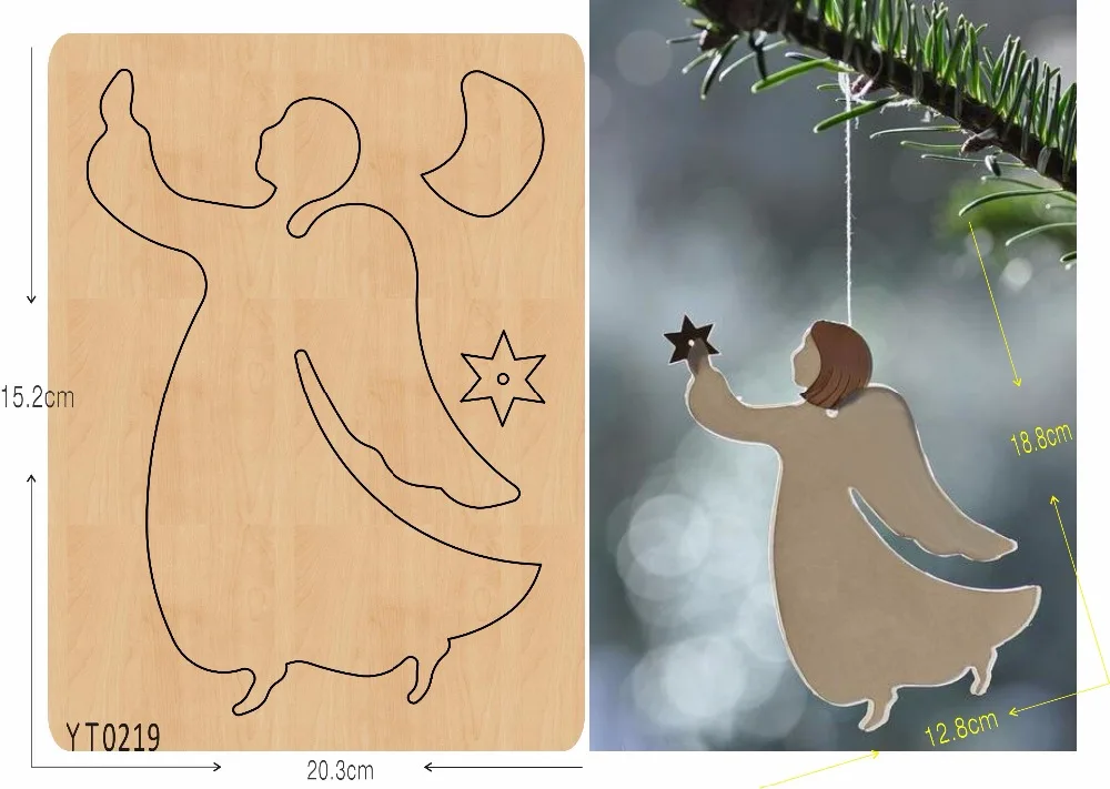 

Angel of beauty-1 DIY wooden die/cutting tool die/ Scrapbook mold/YT0219