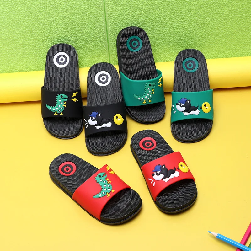 Kid Sandals Children Boy Slipper Girl Toddler Shoes Cute Cartoon Home Children Slippers Baby Shoes Summer Flip Flops For Kids