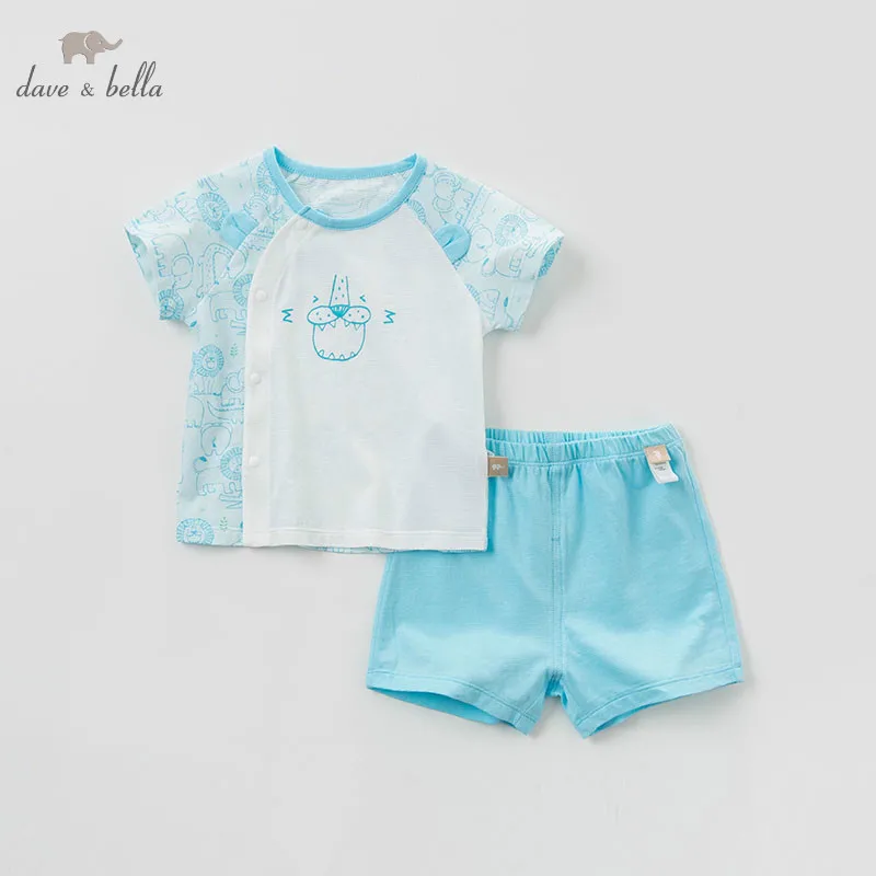 

DBH10780 dave bella summer baby boy clothes children 2 pcs sets boys fashion clothing sets infant toddler high quality outfit