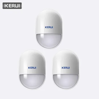 

KERUI 3pcs Wireless Pir Detector Infrared Detector For Home Security Gsm Alarm Systems 433Mhz Pir Motion Sensor Indoor