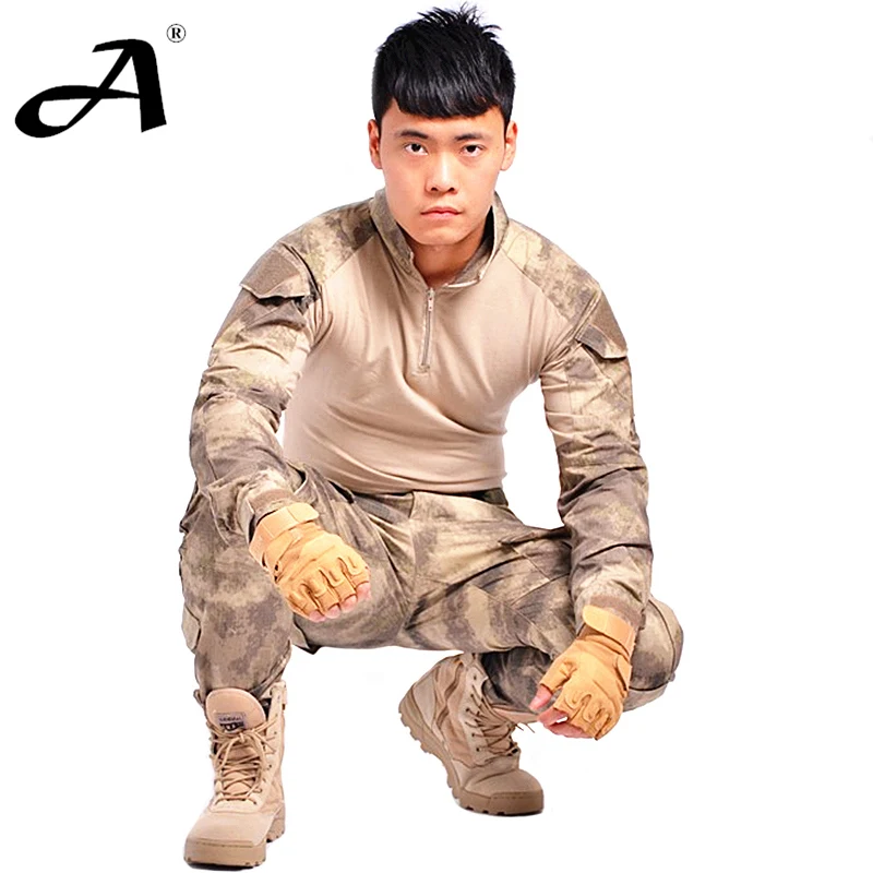 Tactical military uniform clothing army of the military combat uniform tactical pants with knee pads camouflage clothes - Image 3