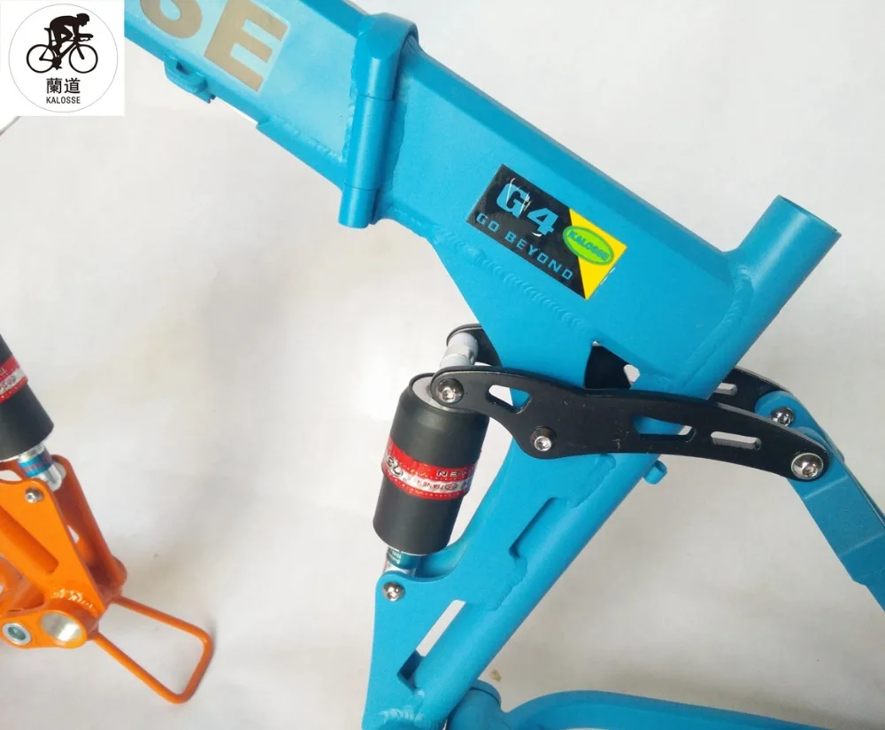 Discount Kaloss DIY colors  bicycle parts  Folding  Fat bike frame  snow bike frame  26*17 inch ,  26*4.0 inch   Beach bike   frame 3