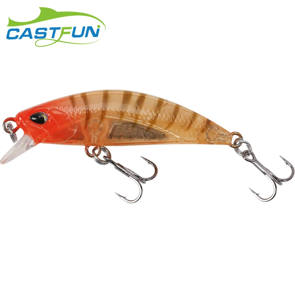 CASTFUN Black Minnow 5.0g 5cm Sinking Minnow All Class Smart Lure Wobblers Fresh Saltwater Mandarin - 32914780351