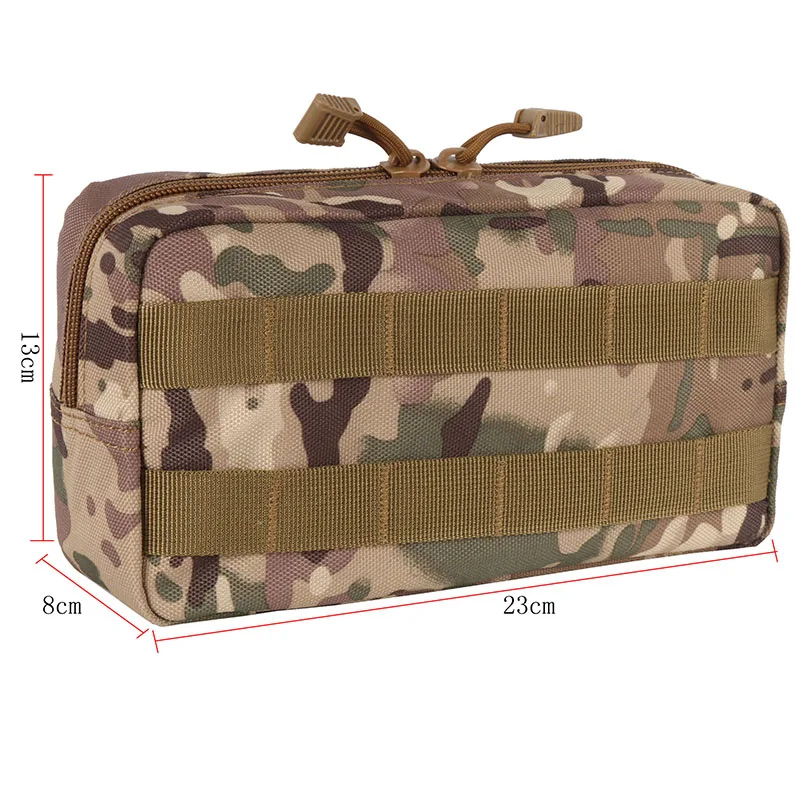 600D Nylon Outdoor Traveling Gear Molle Pouch Military Tool Drop Bag Tactical Airsoft Vest Sundries Camera Magazine Storage Bag