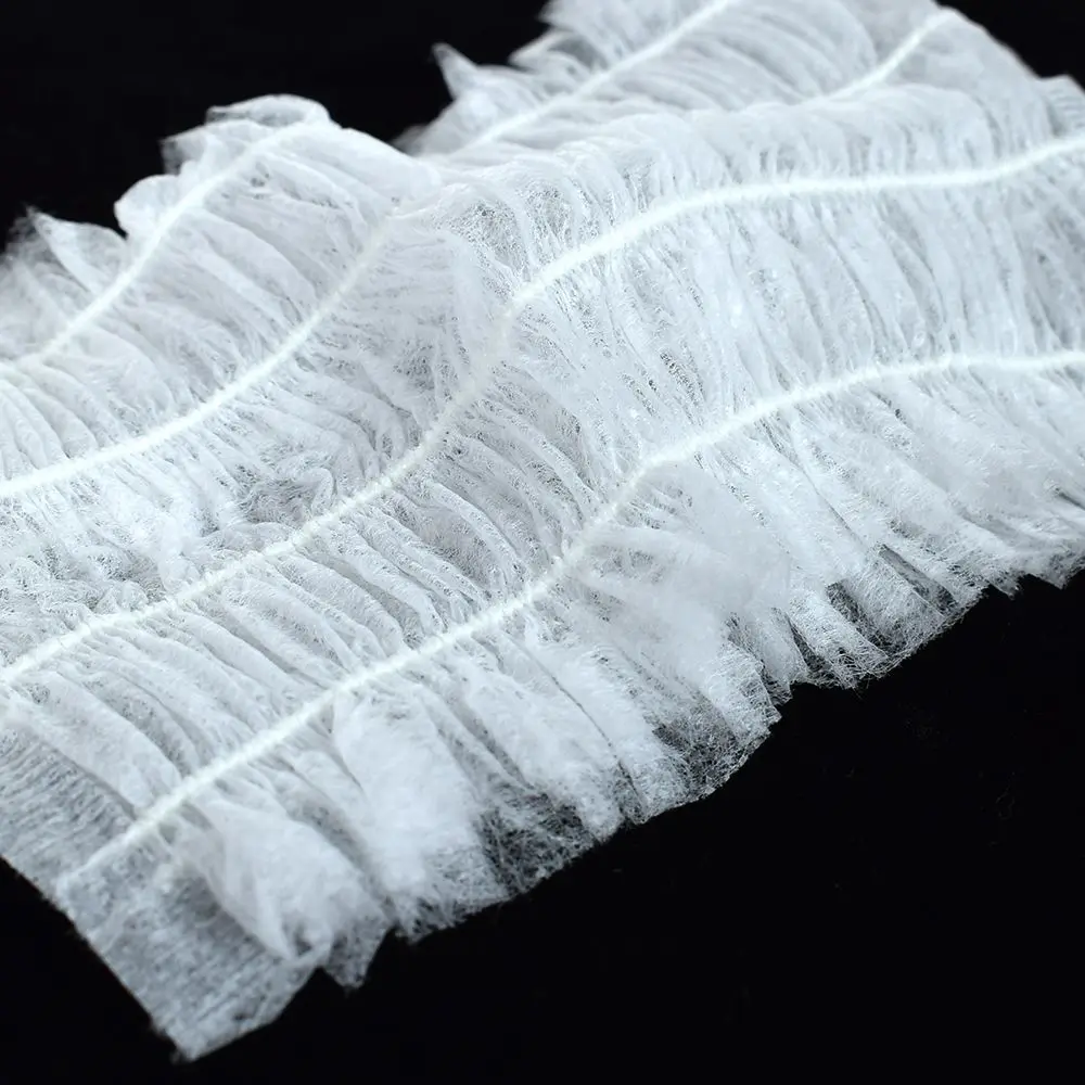

100pc Disposable Spa Headbands Non-woven Headband Elastic Makeup Hair Band White Girl women Hair Accessories