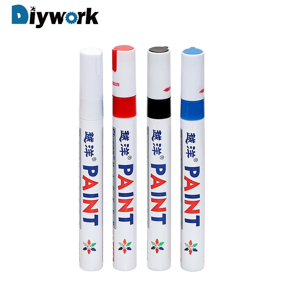

DIYWORK Car Tyre Tire Tread Paint Pen Waterproof 4 Colors Universal Marker Paint Care Tools AccessoriesCar-styling