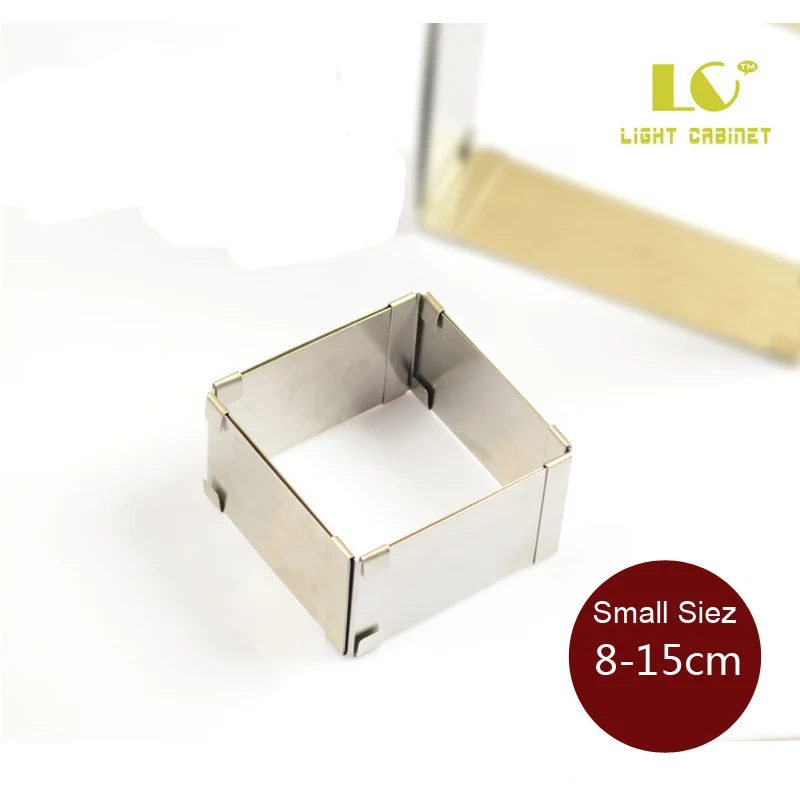 Adjustable Square/Retangle Shape Mousse Ring DIY Stainless Steel Square Cake Mousse Cutter For Kitchen Bakery Baking Tool