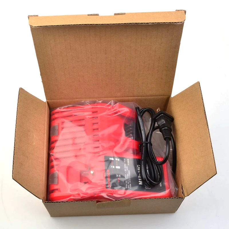 For Milwaukee 10.8V 12V 18V M12 M18 48 - 11 - 24xx Series Lithium-ion Battery N12 M12-18C Li-ion Battery Charger Red For Milwaukee 10.8V 12V 18V M12 M18 48 - 11 - 24xx Series Lithium-ion Battery N12 M12-18C Li-ion Battery Charger Red