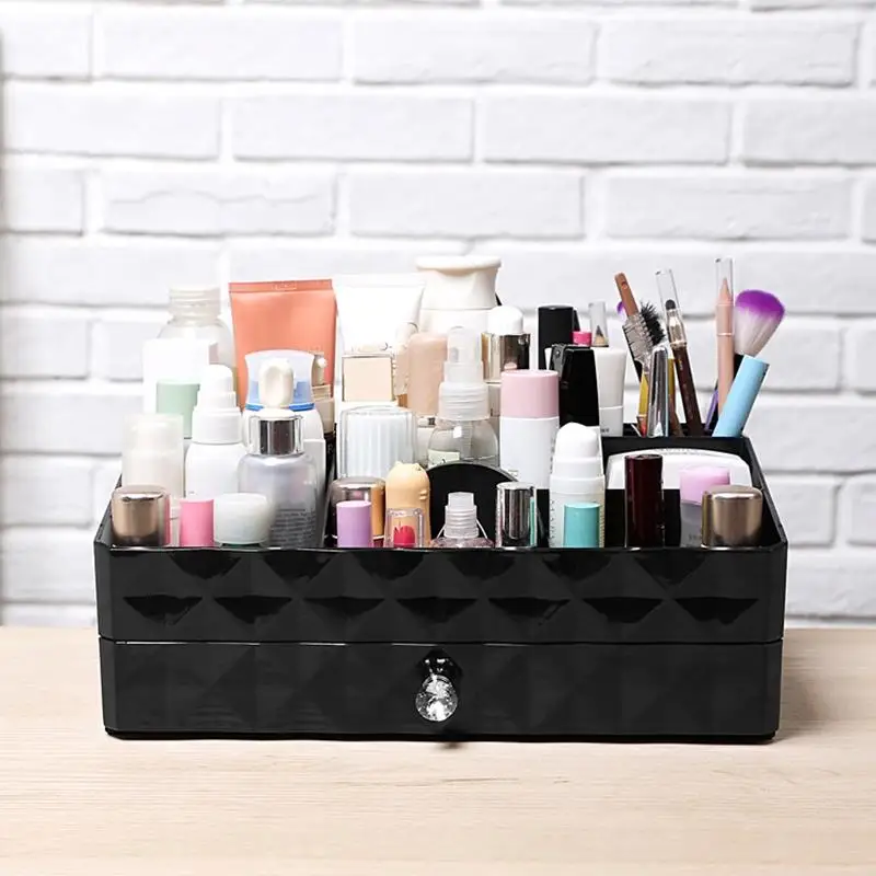  Make Up Organizer Cosmetic Case Drawers Storage Box Cosmetic Organizer Storage Holder Dustproof Tab