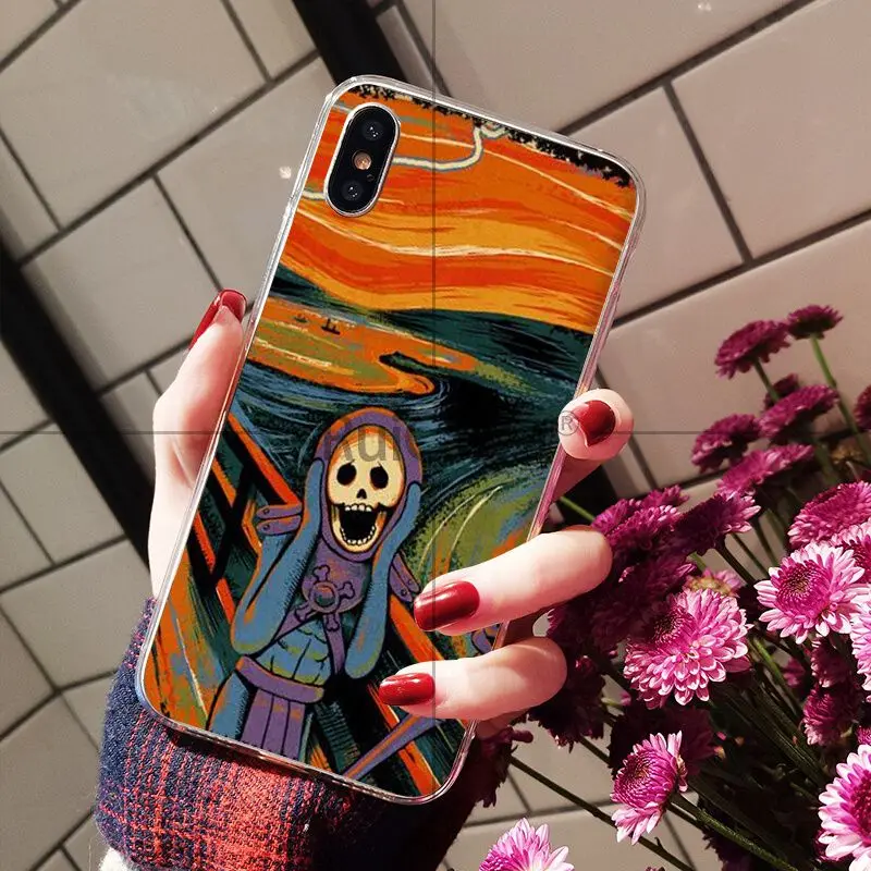Scream by Munch Funny Arting cat