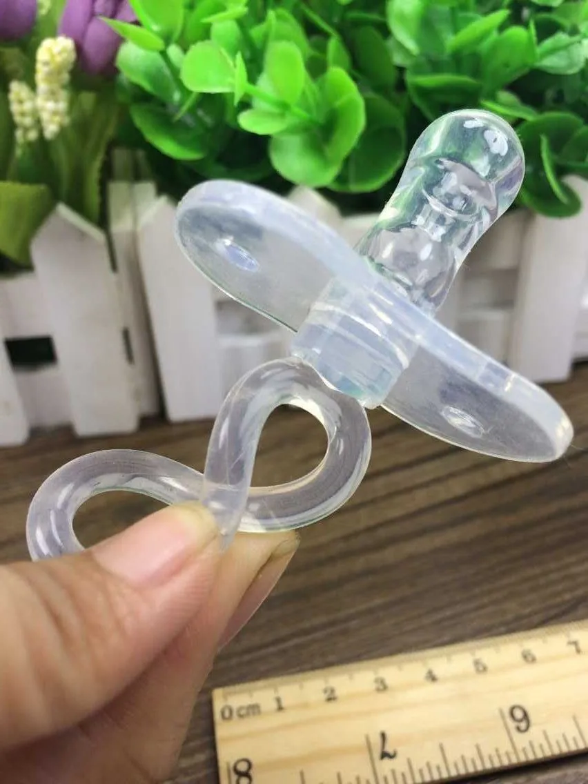 Cuidados em Forma de Borboleta de Silicone Ferramenta de Treinamento Bebê Chupeta Cabeça Redonda Suave Segurança 10 Pçs - Lote Mix 7*4cm Top 4 Cheap Chupeta