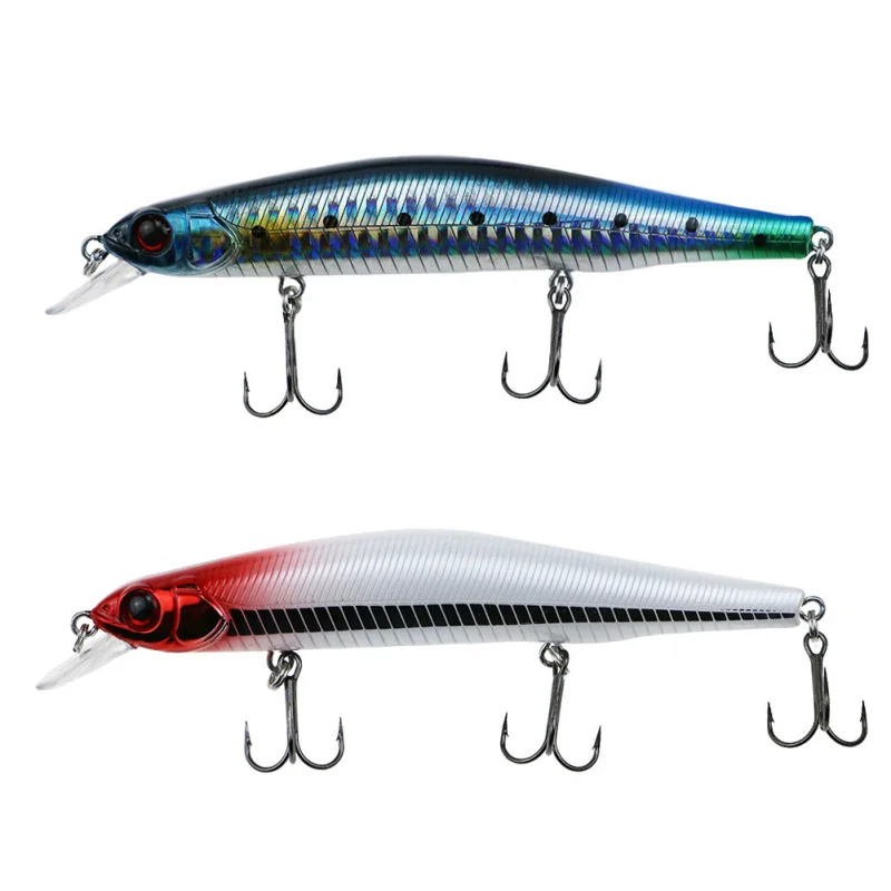 

Runature 2pcs/pack Minnow Suspend Fishing Lure Bait Fishing Tackle 110mm/17g Artificial Hard Lure Bait Minnow Fish Bait Lure