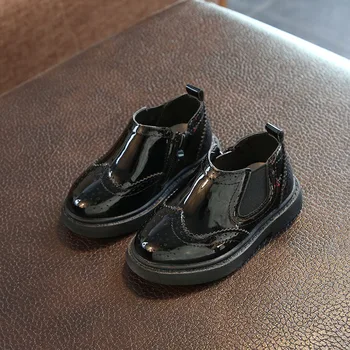 

New Children's Shoes 1-3 Years Old Baby Boys Girls Toddler Shoes Fashion Martin Boots Pu Leather Boots