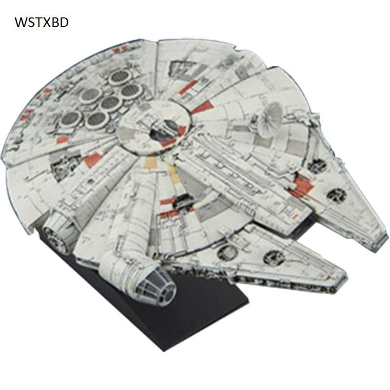 

WSTXBD Original Star Wars Vehicle Millenuime Falcon 006 PVC Figure Model Dolls Toys Figurals