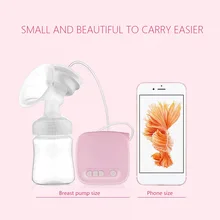 Oeak розовые автоматические молочные насосы Электрический молокоотсос натуральный всасывающий комплект для увеличения груди бутылочка USB молокоотсос