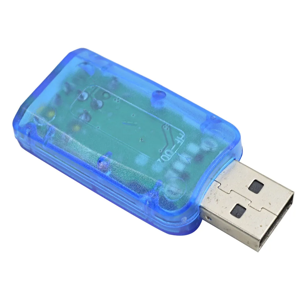 TISHRIC внешняя звуковая карта адаптер 5,1 канальный USB в 3D аудио канал звук профессиональный микрофон 3,5 мм Интерфейс